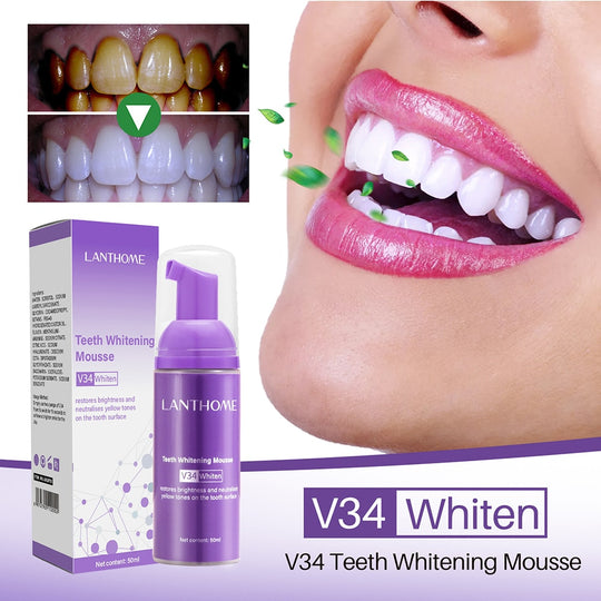 50ml v34 Whitening Toothpaste Mousse