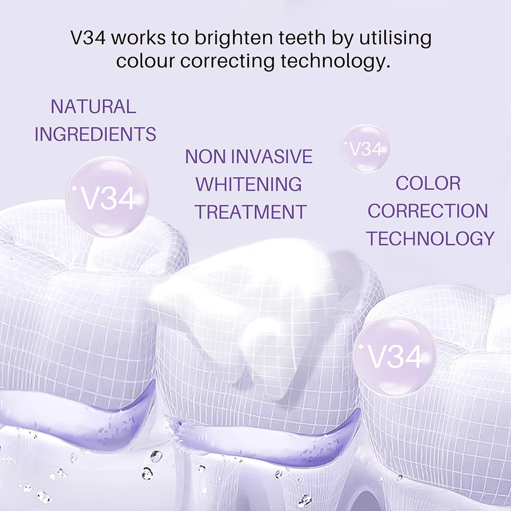 50ml v34 Whitening Toothpaste Mousse