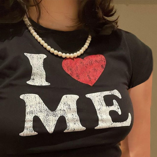I ❤️ME printed Women's T-shirt